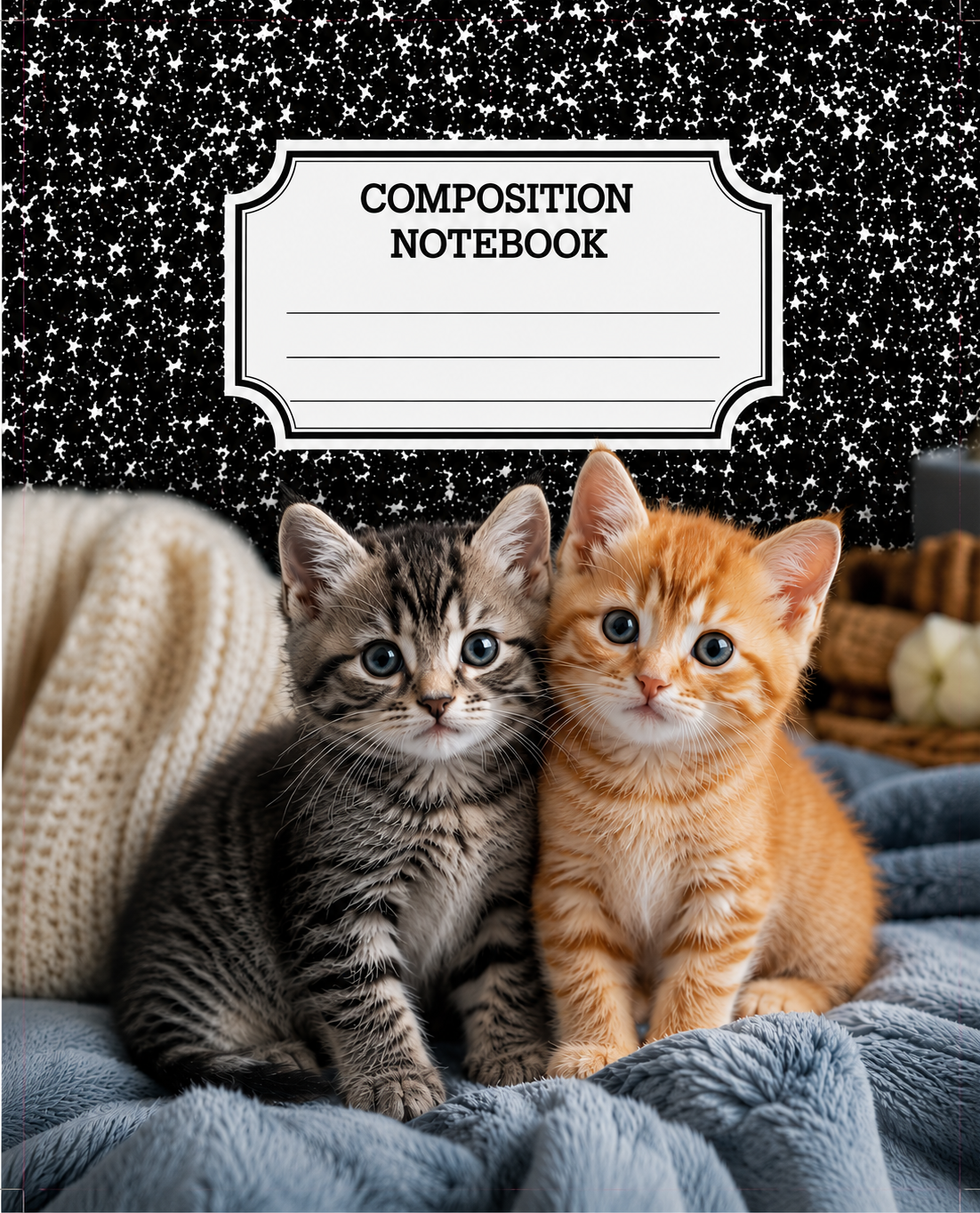 Kittens composition notebook cover