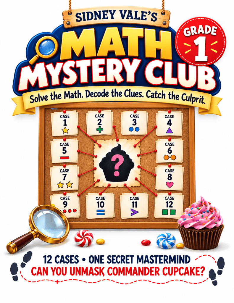 Math Mystery Club Grade 1 by Sidney Vale - Book cover