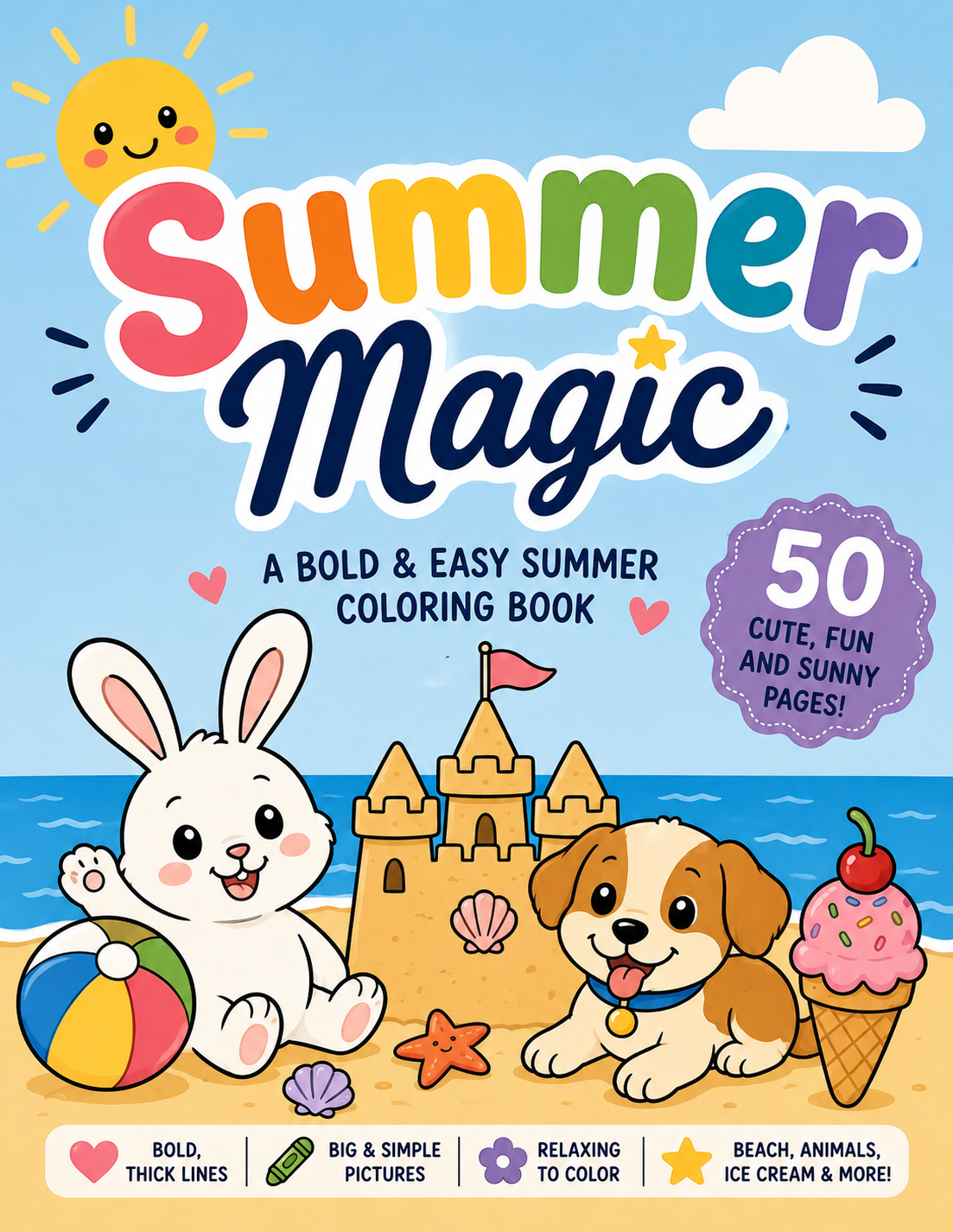 Cover of Summer Magic coloring book