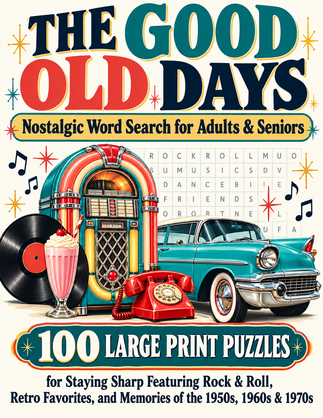 Cover of The Good Old Days nostalgic word search