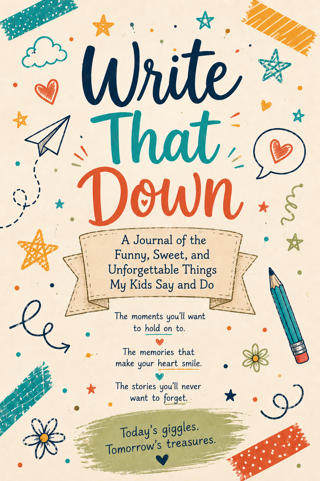 Cover of Write That Down keepsake journal